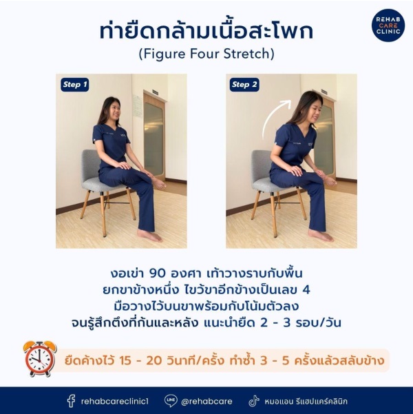 ท่ายืดกล้ามเนื้อสะโพก